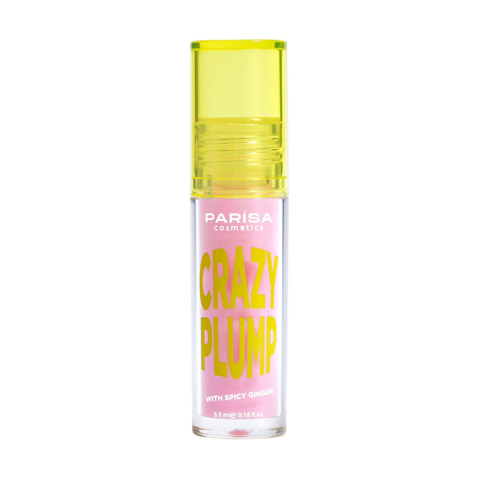 Блиск-плампер для губ Parisa Cosmetics Crazy Plump Lipgloss 102 Rose Sparkle, 5.5 мл